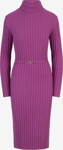 APART Knitted dress in Purple: front