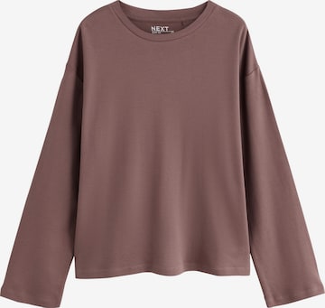 T-shirt Next en marron : devant