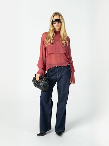 Maglietta ' Ruffles ' di Coster Copenhagen in rosa