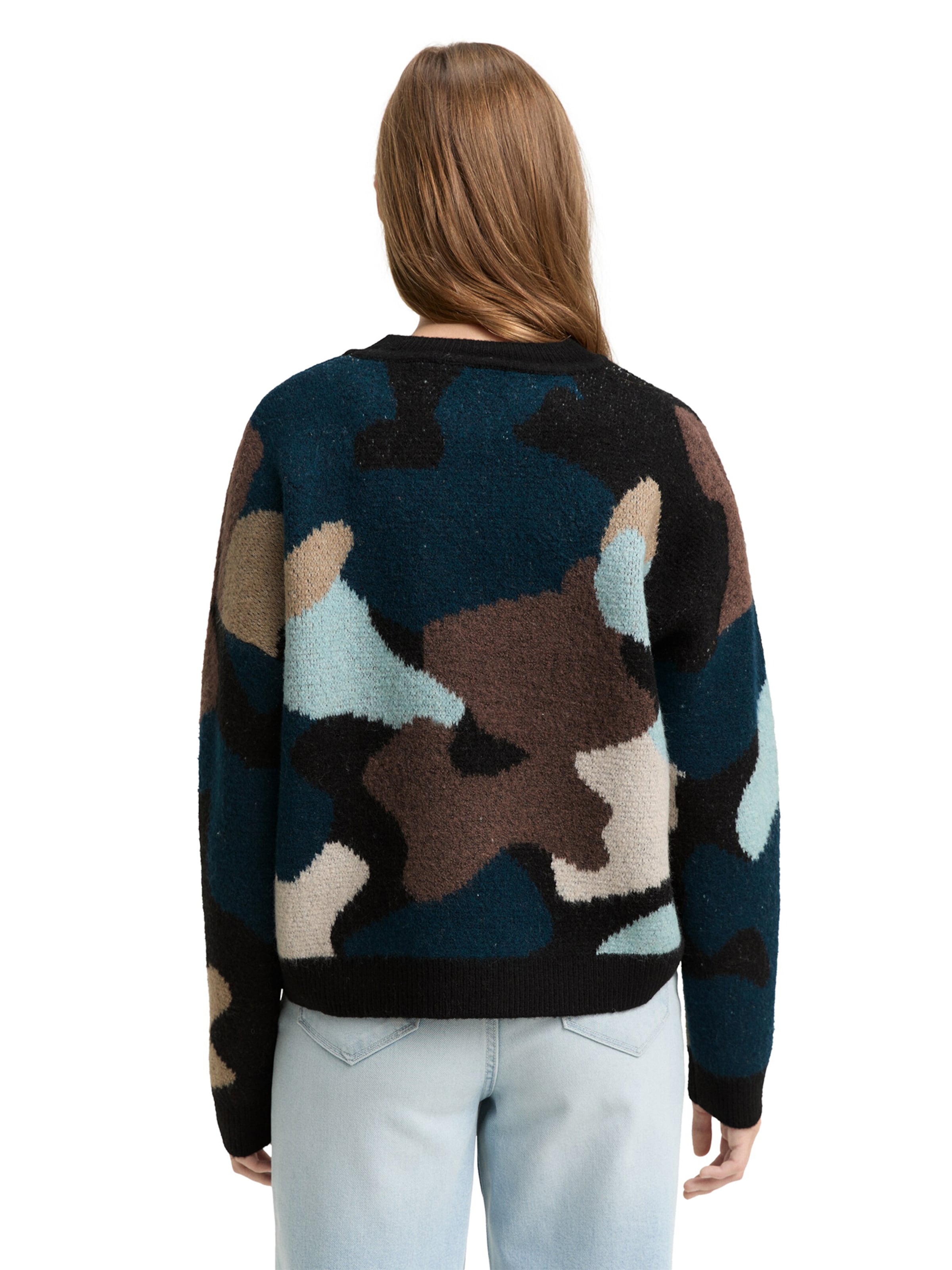 juoda TOM TAILOR DENIM Megztinis