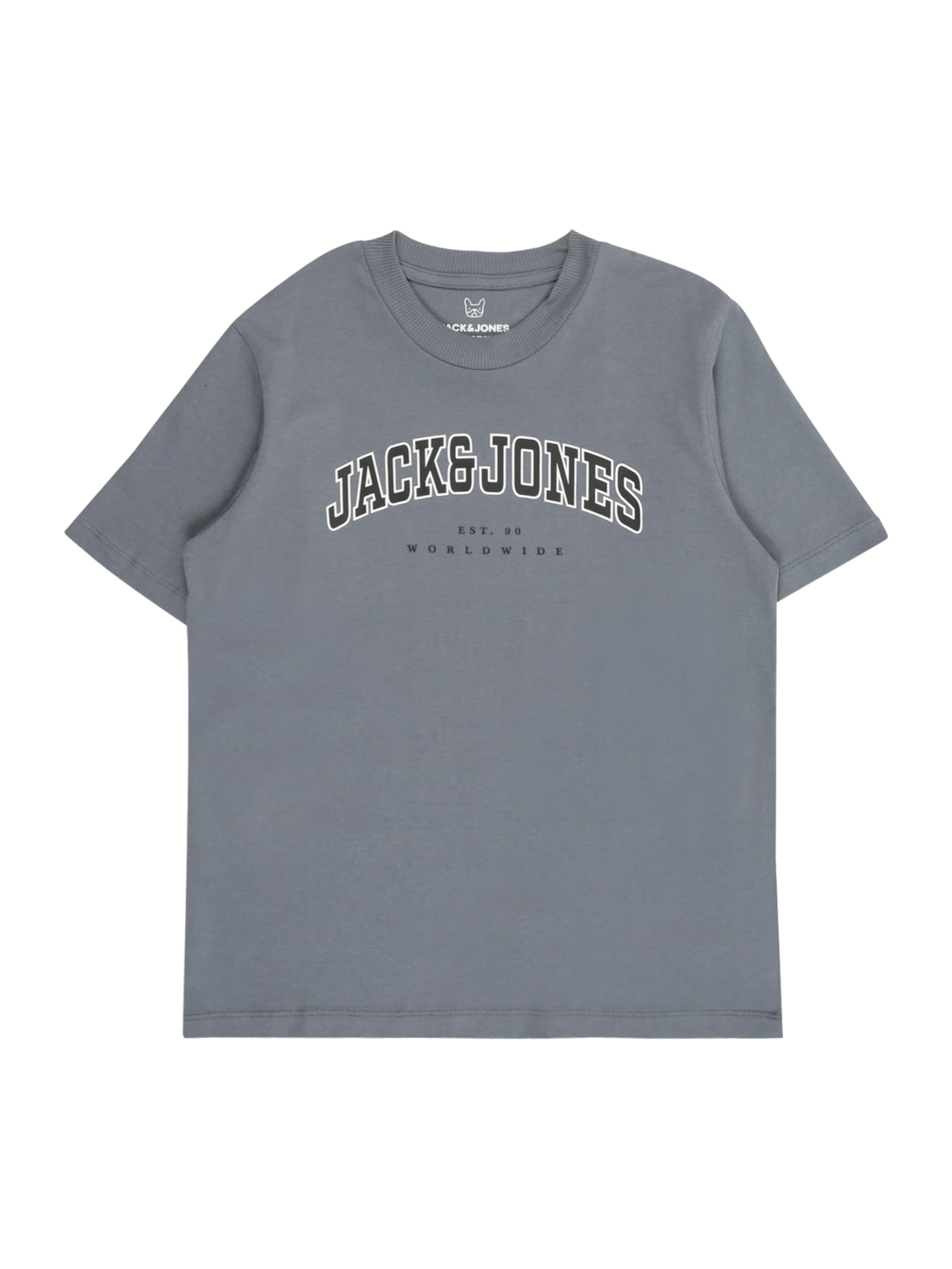 Jack & Jones Junior Tričko 'JJECALEB' – modrá: přední strana