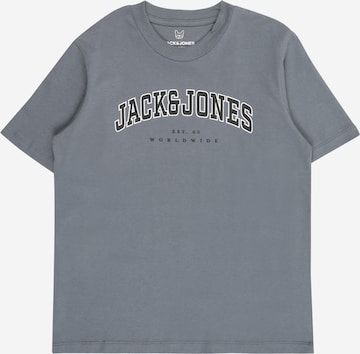 Jack & Jones Junior T-Shirt 'JJECALEB' in Blau: Vorderseite