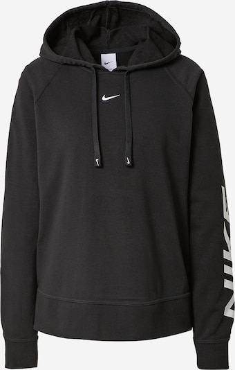 NIKE Спортен блузон с качулка в черно / бяло, Преглед на продукта