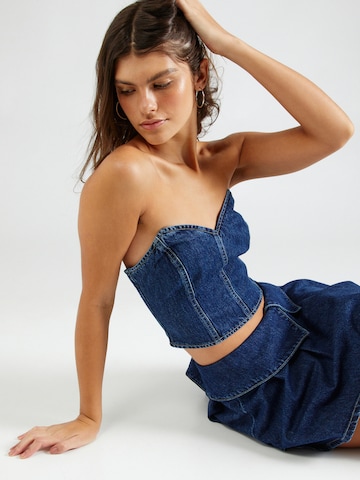 ABOUT YOU x Laura Giurcanu Top in Blue