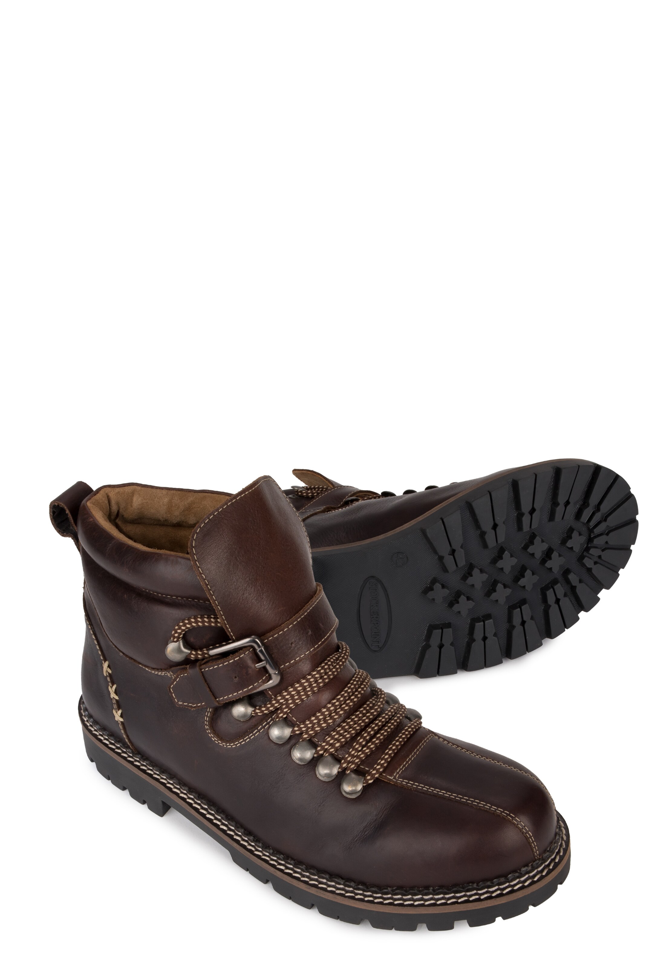 STOCKERPOINT Traditional shoes 'Tiago' in Brown