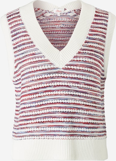 s.Oliver Sweater in Ecru / Blue / Red, Item view