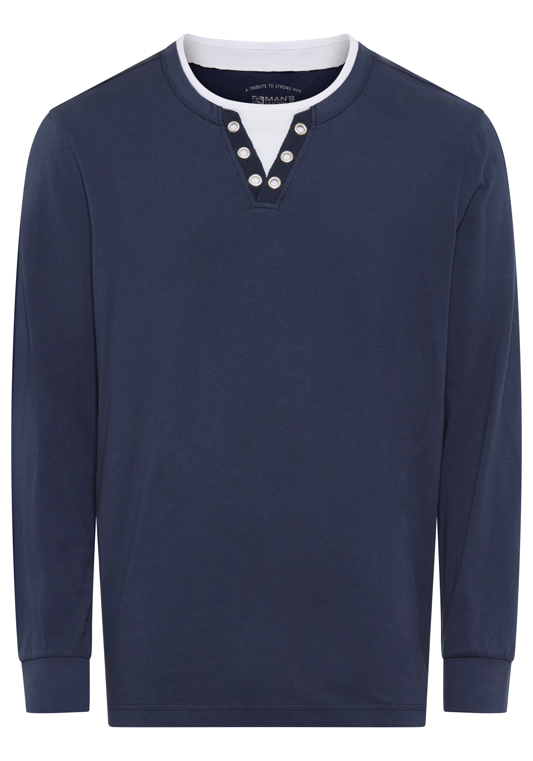 Man's World Shirt in Blue: front