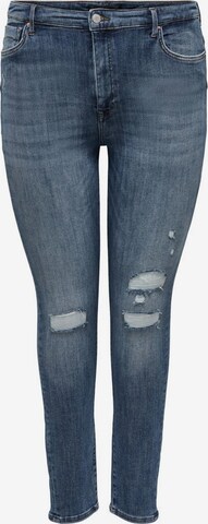 ONLY Carmakoma Skinny Jeans 'Power' in Blauw: voorkant