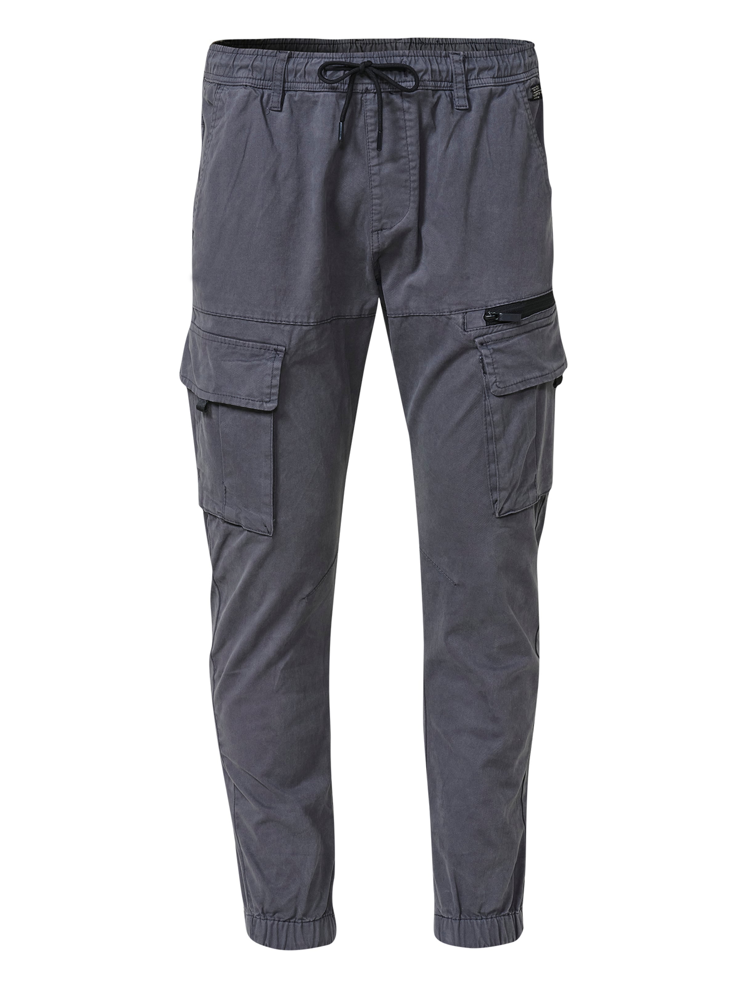 KOROSHI Ozke Kargo hlače | siva barva: sprednja stran