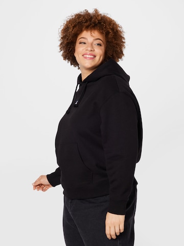 Tommy Jeans Curve Sweatshirt in Schwarz: Vorderseite