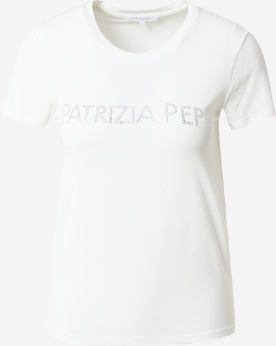 PATRIZIA PEPE Majica | srebrna / bela barva, Prikaz izdelka