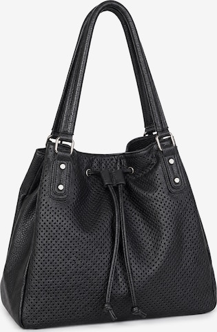 COLLEZIONE ALESSANDRO Shoulder Bag 'Sorrento' in Black: front