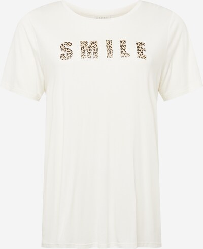KAFFE CURVE T-shirt 'Emmati' en beige / noir / blanc, Vue avec produit
