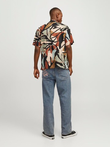 JACK & JONES Comfort fit Overhemd 'JJSequoia' in Beige