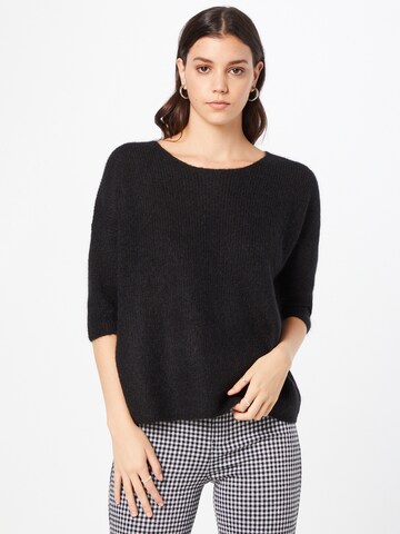 SOAKED IN LUXURY Pullover 'Tuesday' in Schwarz: predná strana