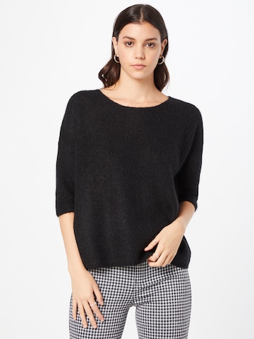 SOAKED IN LUXURY Sweater 'Tuesday' in Black: front