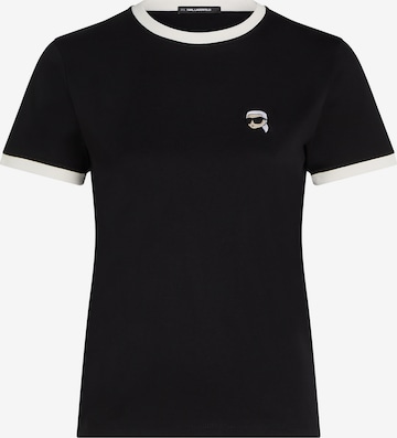 Tricou de la Karl Lagerfeld pe negru: față