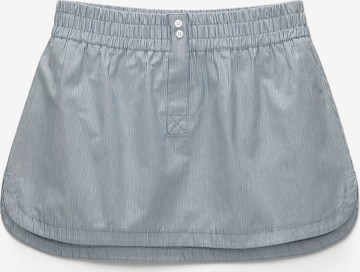 Pull&Bear Rok in Blauw: voorkant