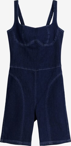 Bershka Jumpsuit in Blue: front