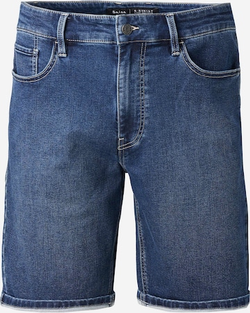 Shorts de bain Salsa Jeans en bleu : devant