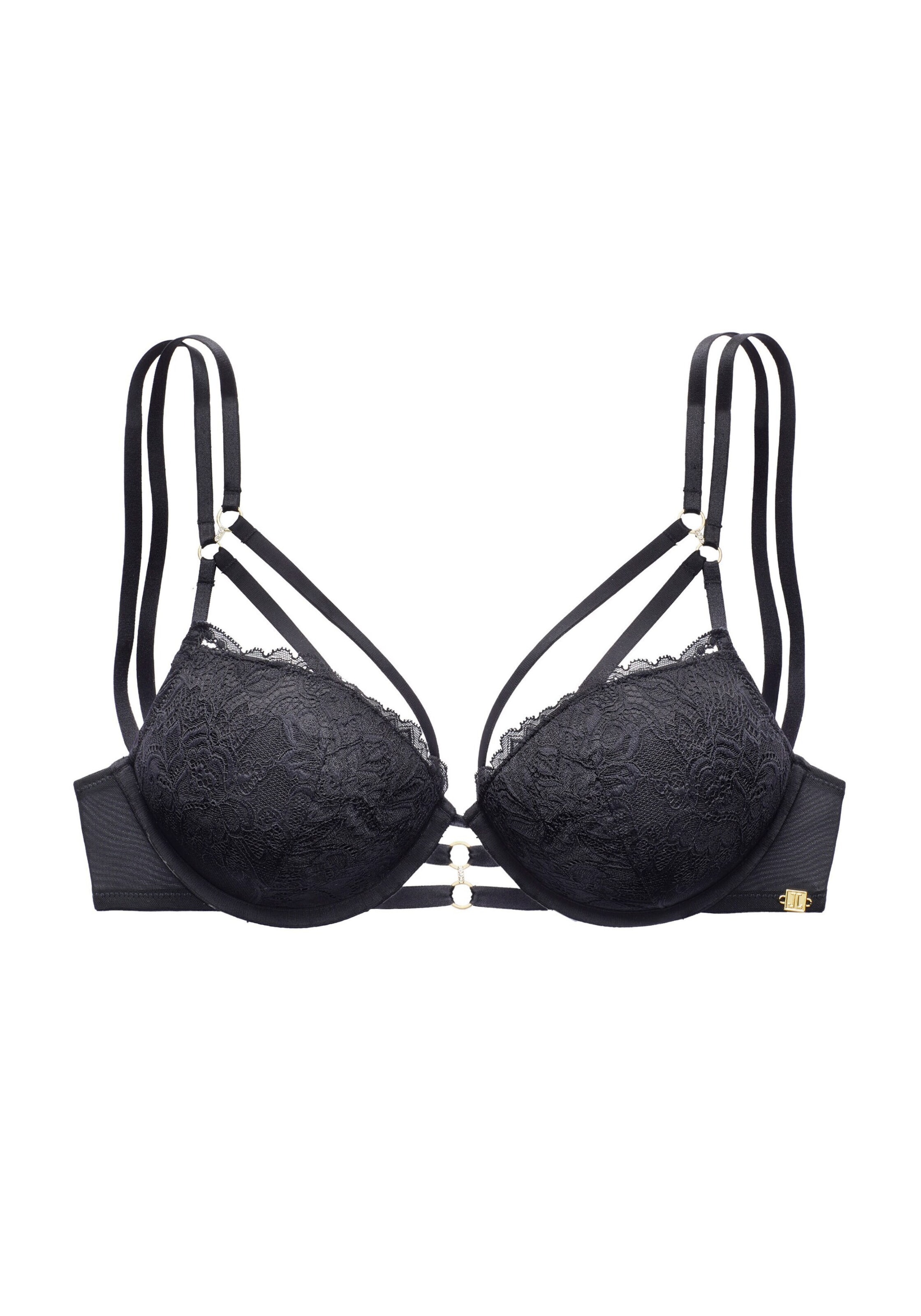 JETTE Push-up BH i sort: forside