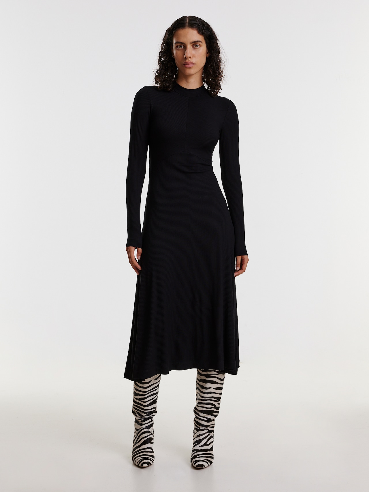 EDITED Jurk 'Diane' Zwart