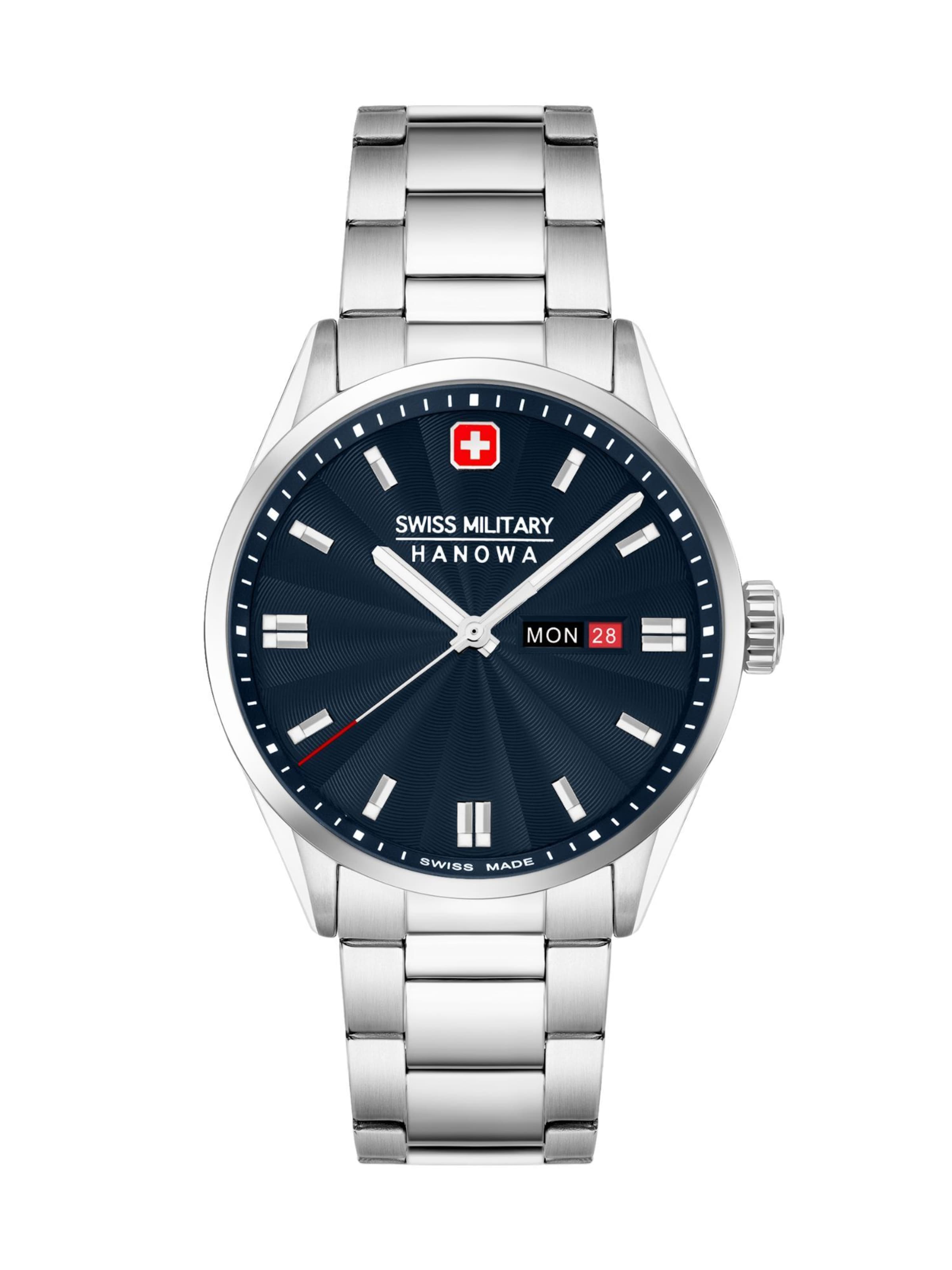 SWISS MILITARY HANOWA Uhr 'Military Hanowa' in Silber: Vorderseite