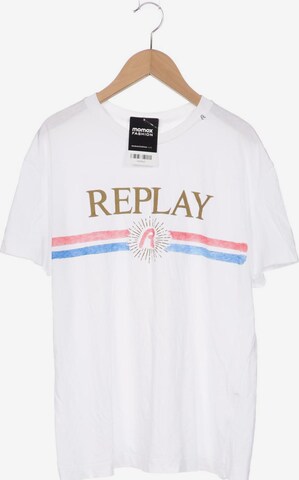 REPLAY T-Shirt XXL in Weiß: predná strana