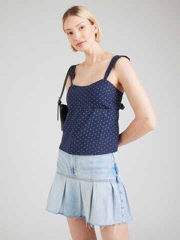 HOLLISTER Top – modrá: přední strana