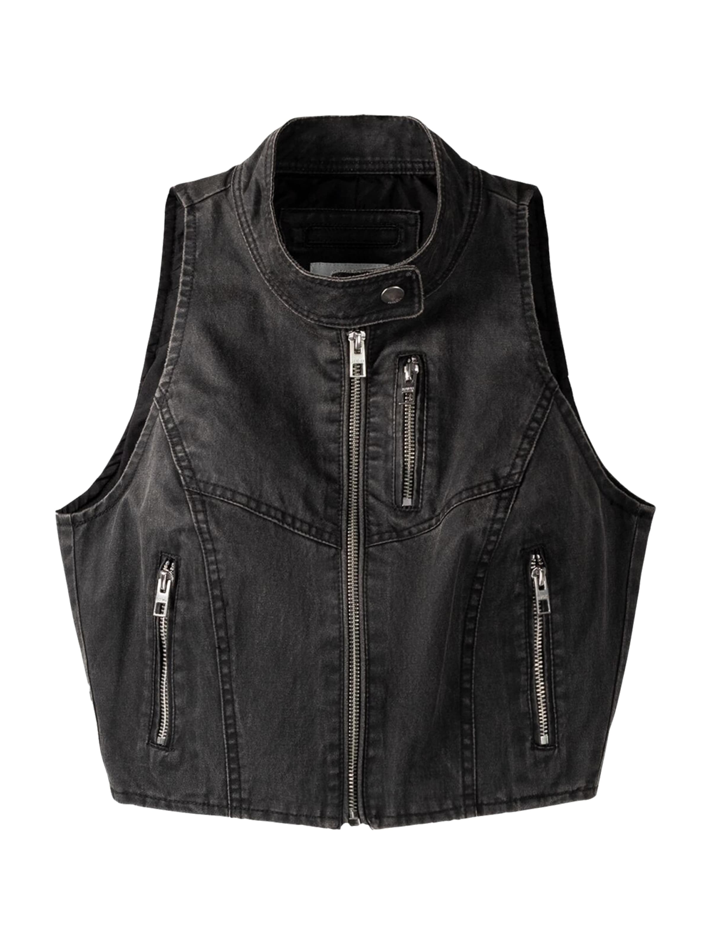 Gilet di Bershka in grigio: frontale