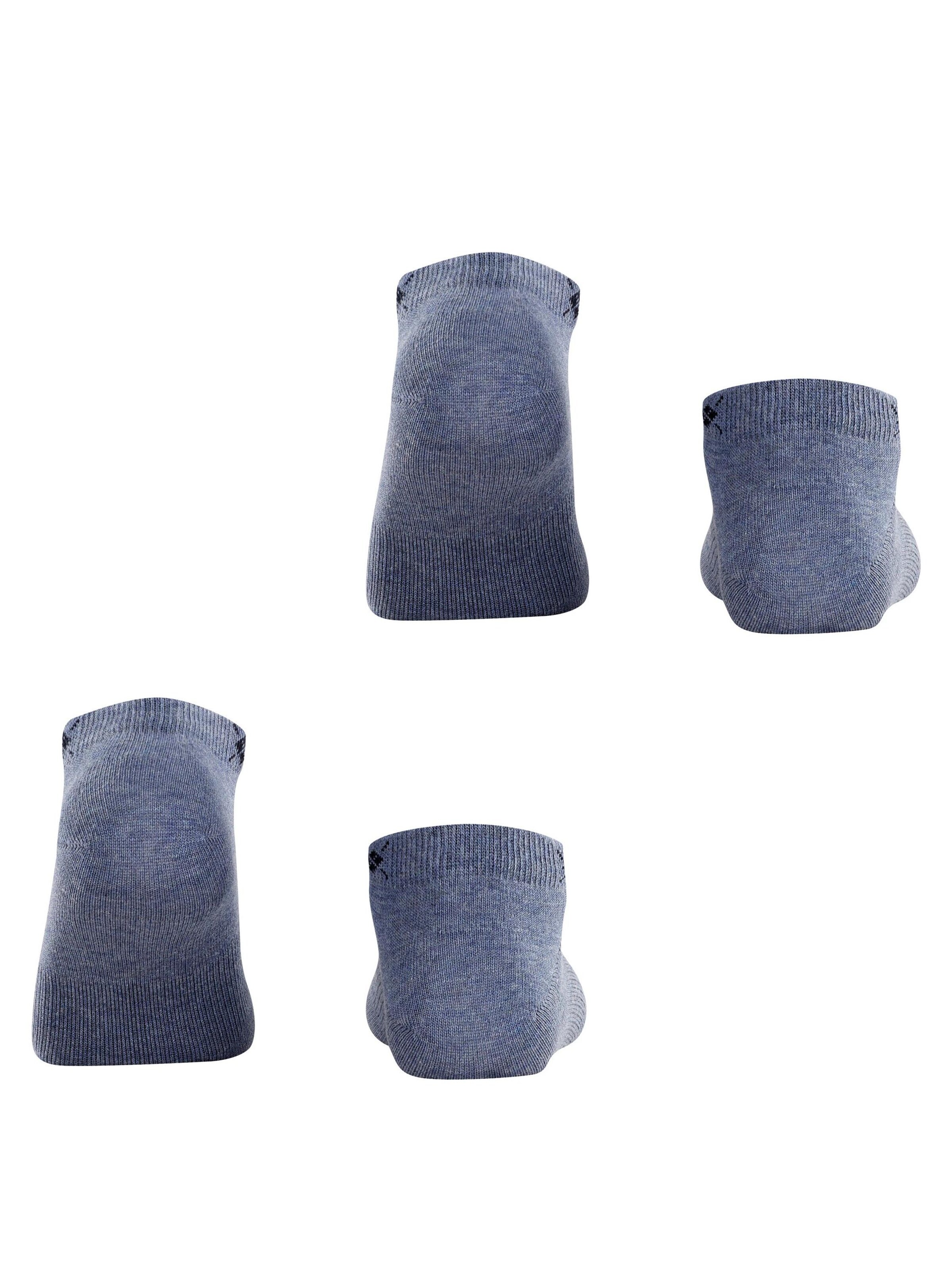 BURLINGTON Ankle Socks 'Everyday 2-Pack' in Blue