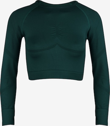 BeShaped Shirt 'Power Up!' in Grün: Vorderseite