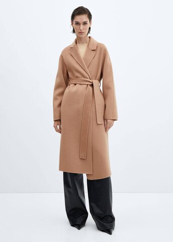 MANGO Between-Seasons Coat 'Batin' in Brown