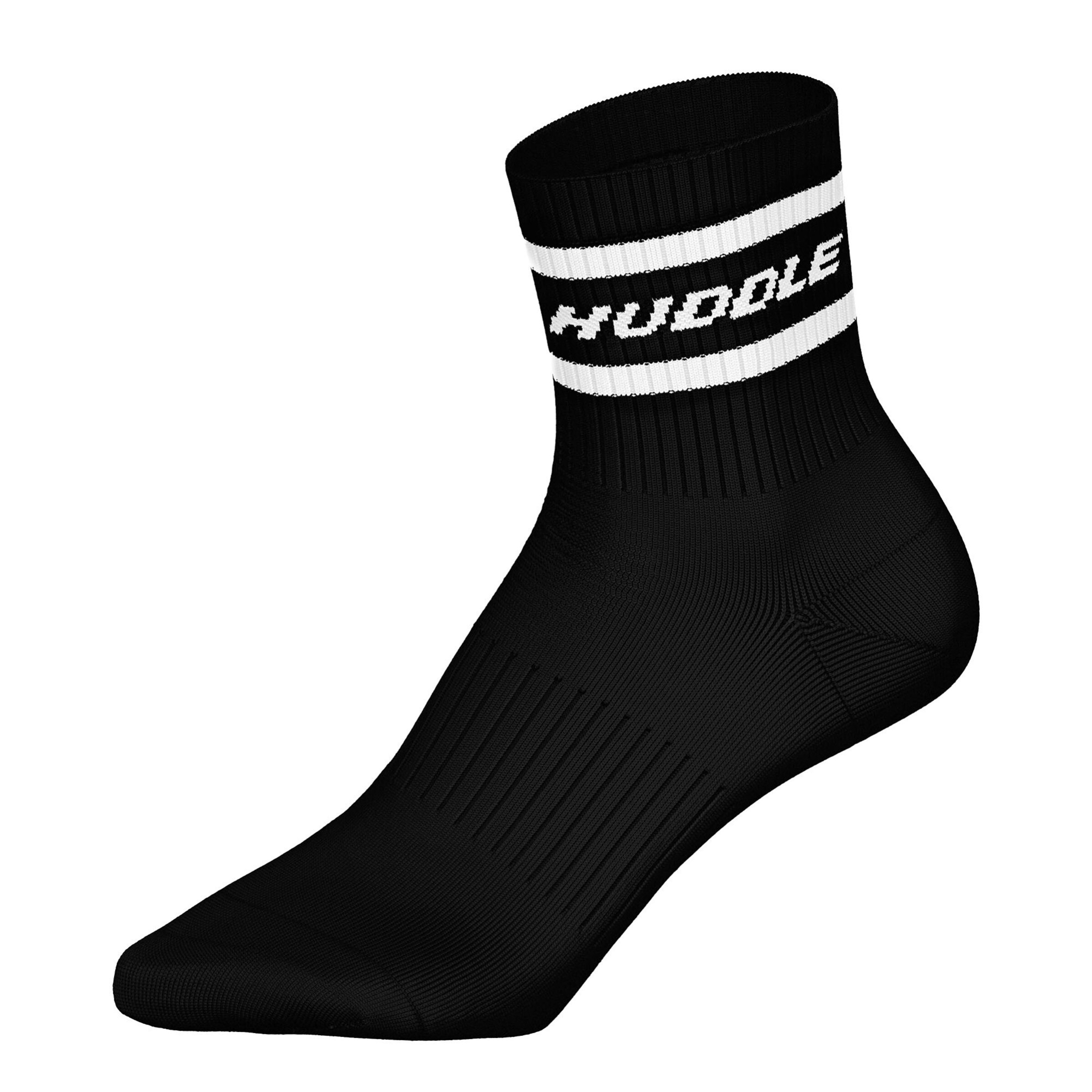 Huddle Socken in Schwarz: Vorderseite