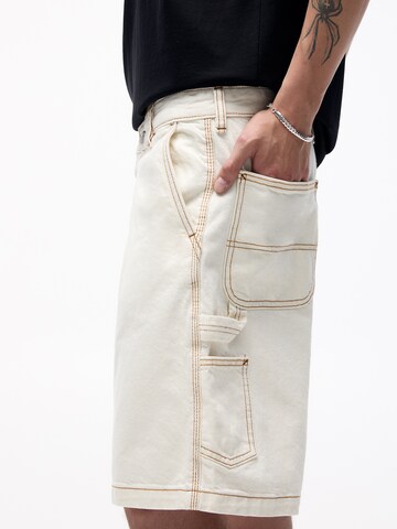 Pull&Bear Loosefit Jeans i beige
