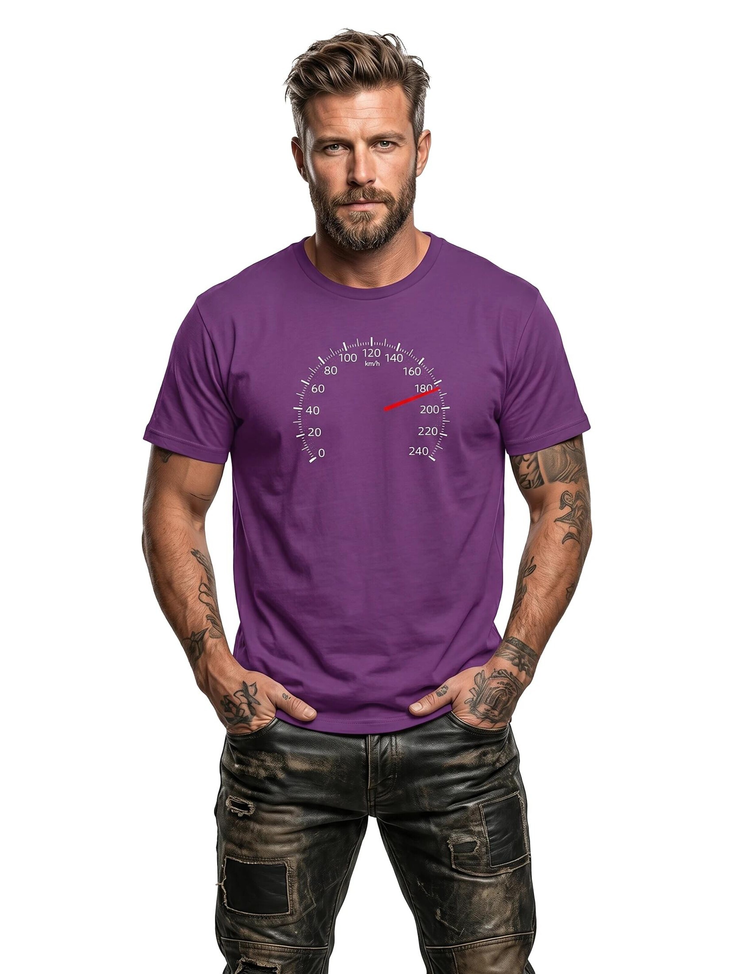 MAKAYA Shirt 'Tacho 180' in Purple