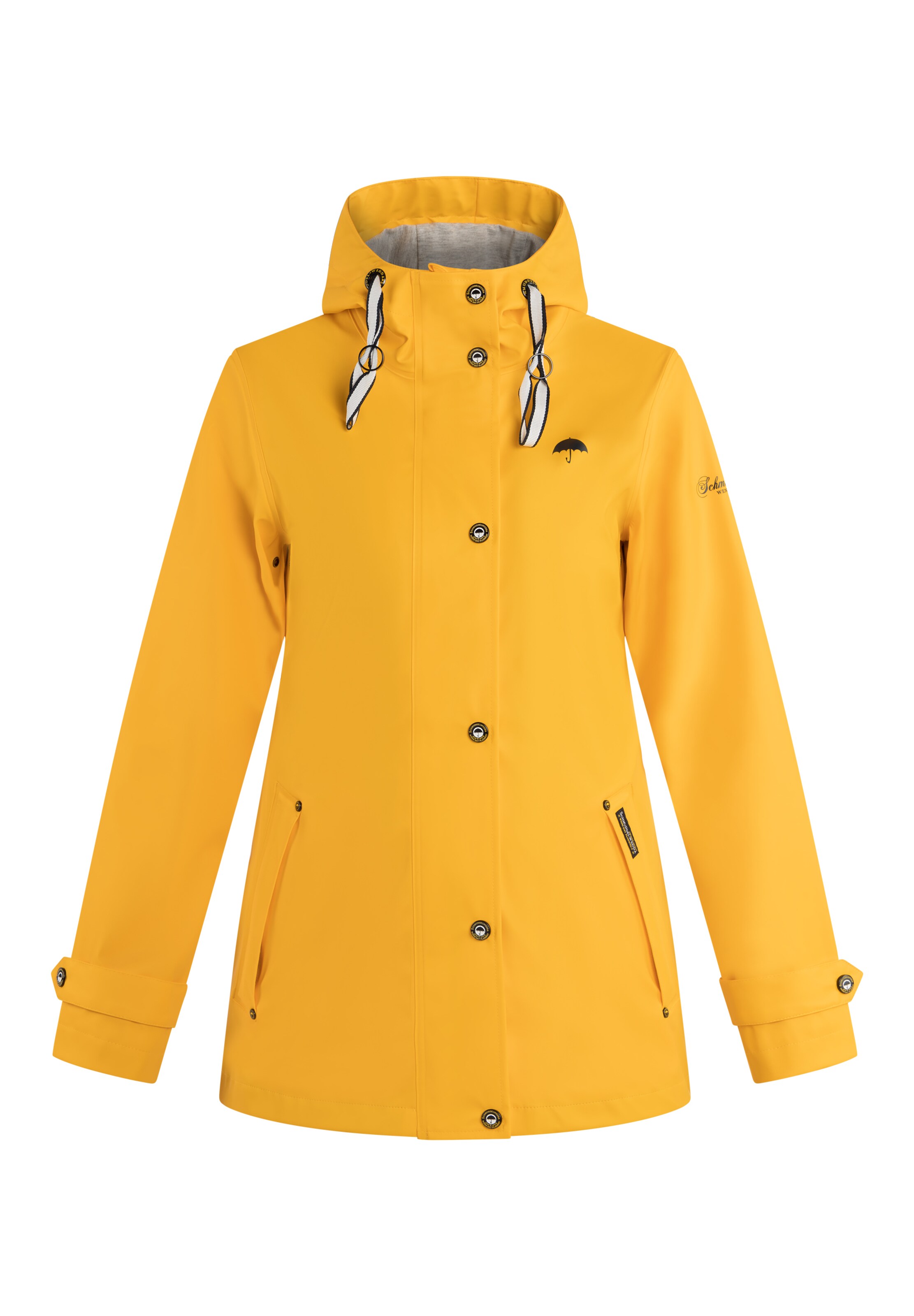 Schmuddelwedda Funktsionaalne jope, värv kollane: eest vaates