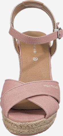 TOM TAILOR Sandalen met riem in Roze