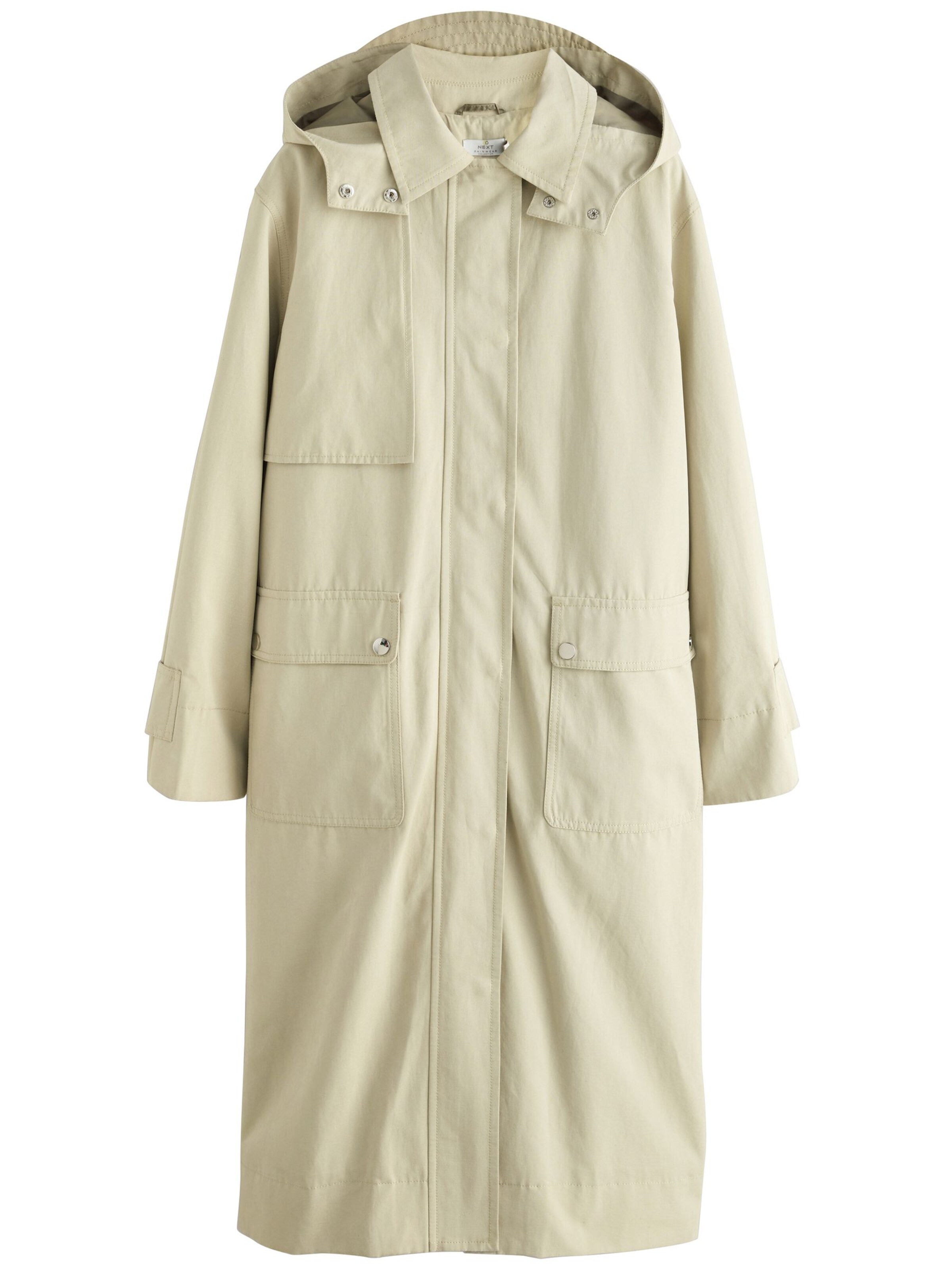 Next Ανοιξιάτικο και φθινοπωρινό παλτό σε πράσινο: μπροστά