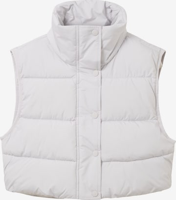 Gilet TOM TAILOR DENIM en blanc : devant