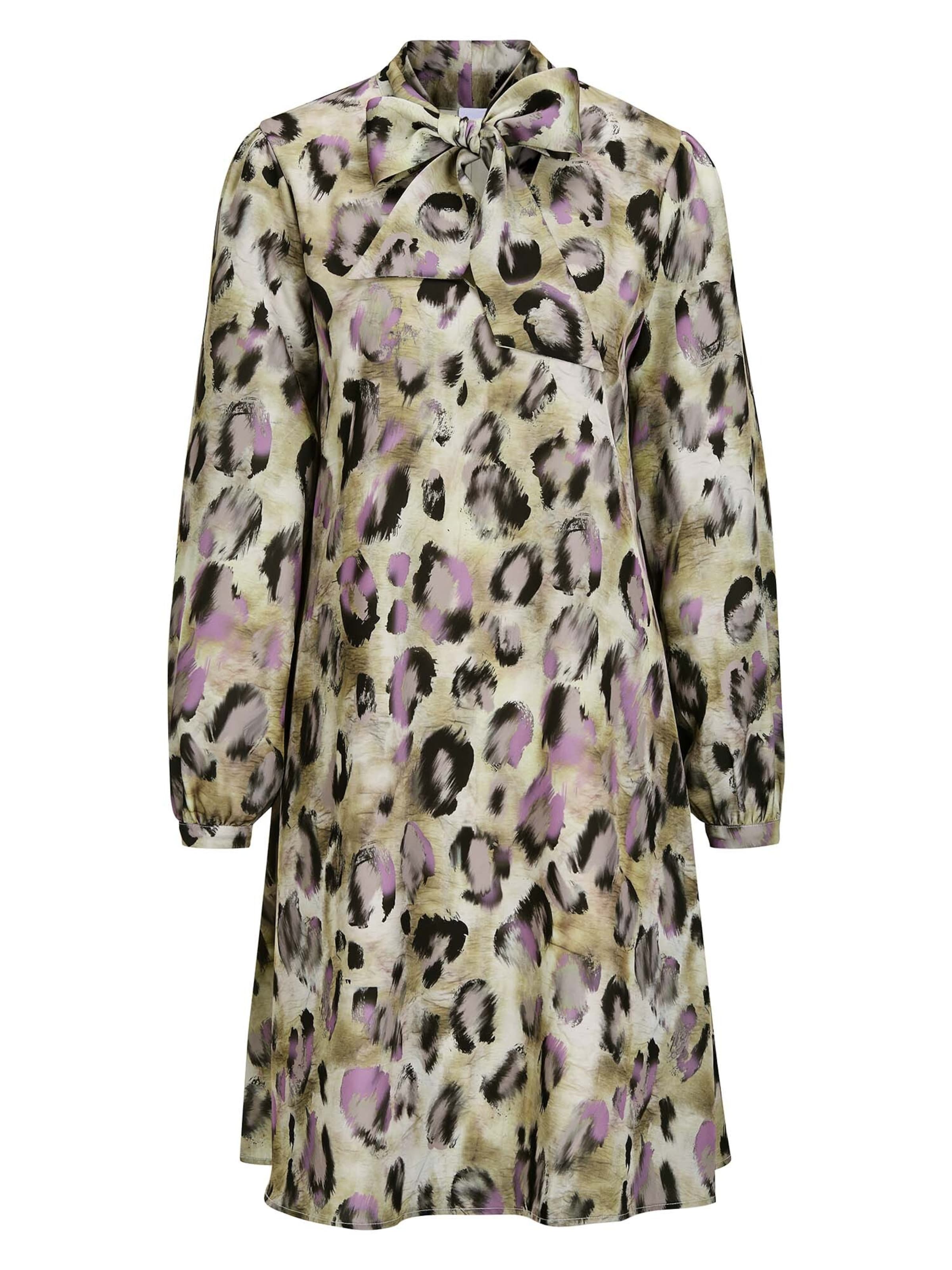 MADELEINE Dress in Pastel yellow / Mauve / Pink / Black, Item view