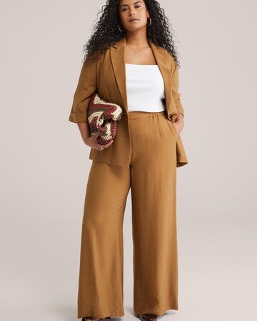 WE Fashion Bő szár Nadrág - barna