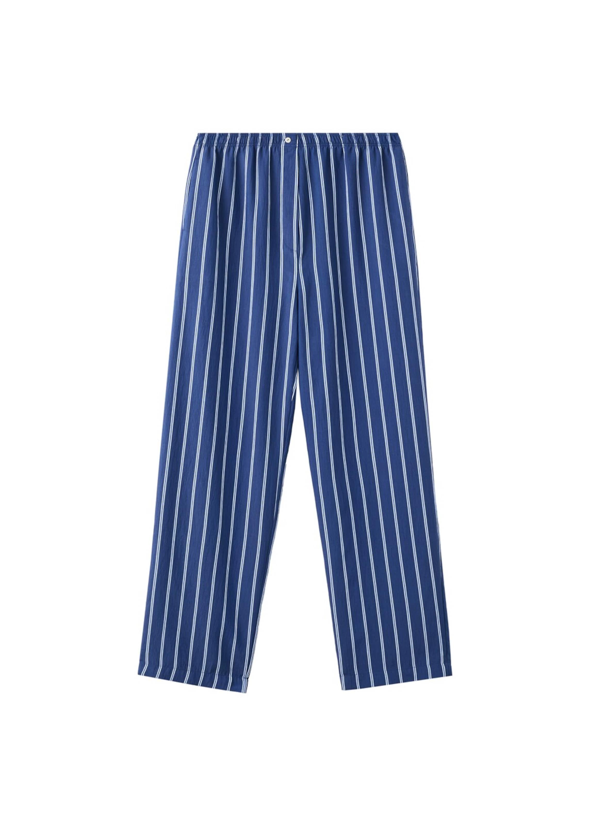 MANGO Pyjamahose 'Forzza' in Blau: Vorderseite