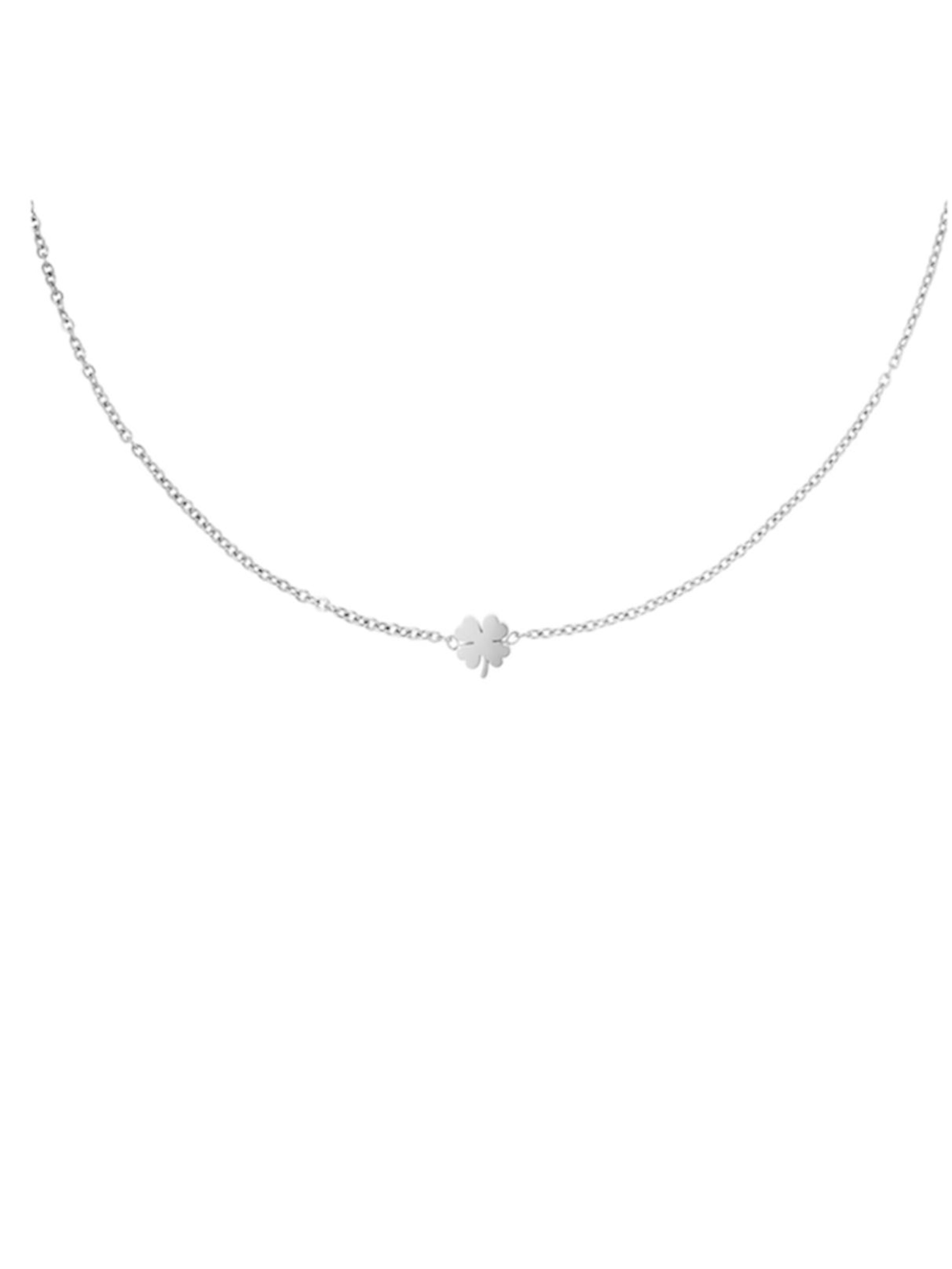 Cala Rose Necklace 'LUCKY YOU' in Silver