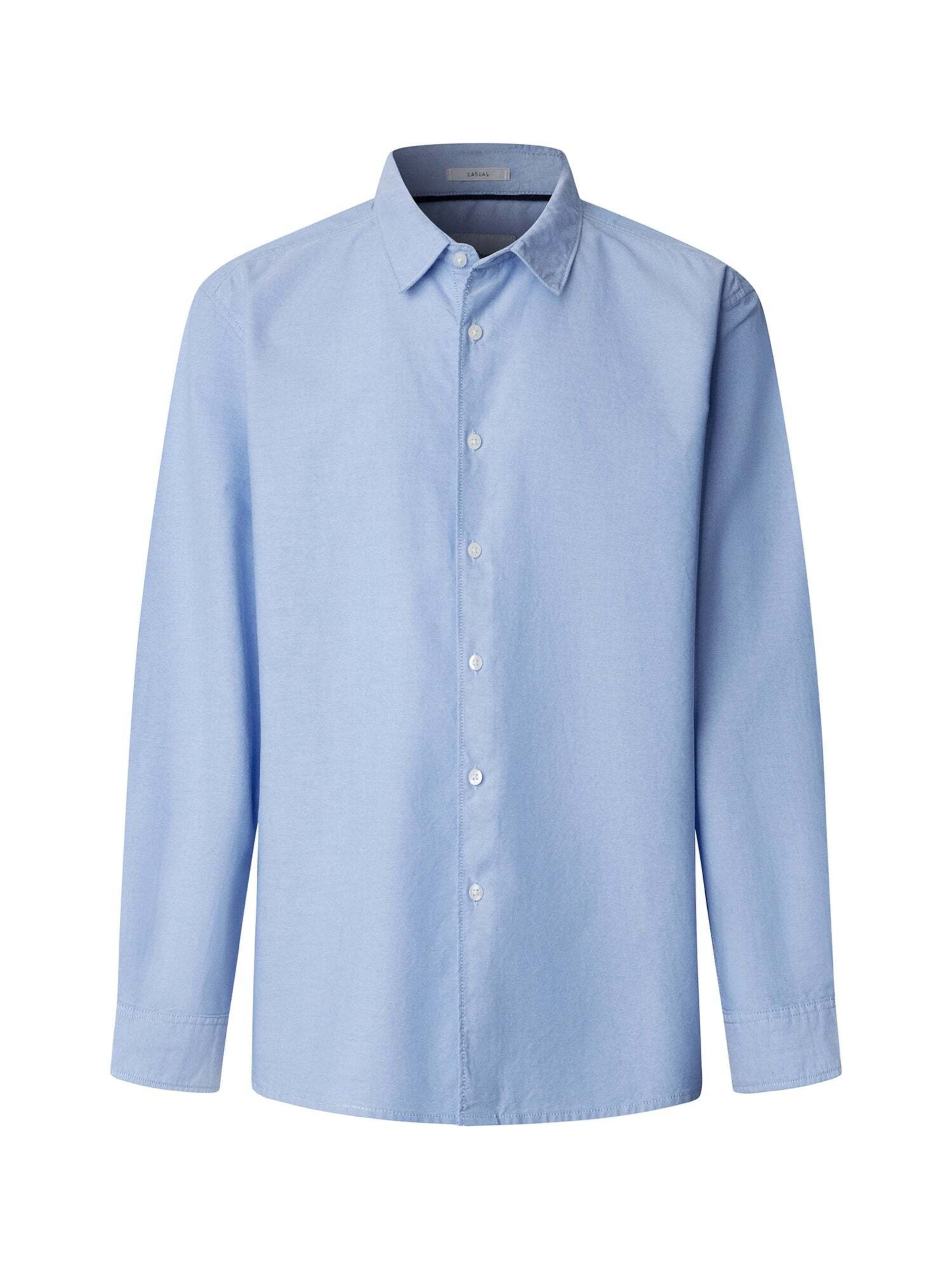 Pepe Jeans Regular Fit Hemd 'Randy' in Blau: Vorderseite