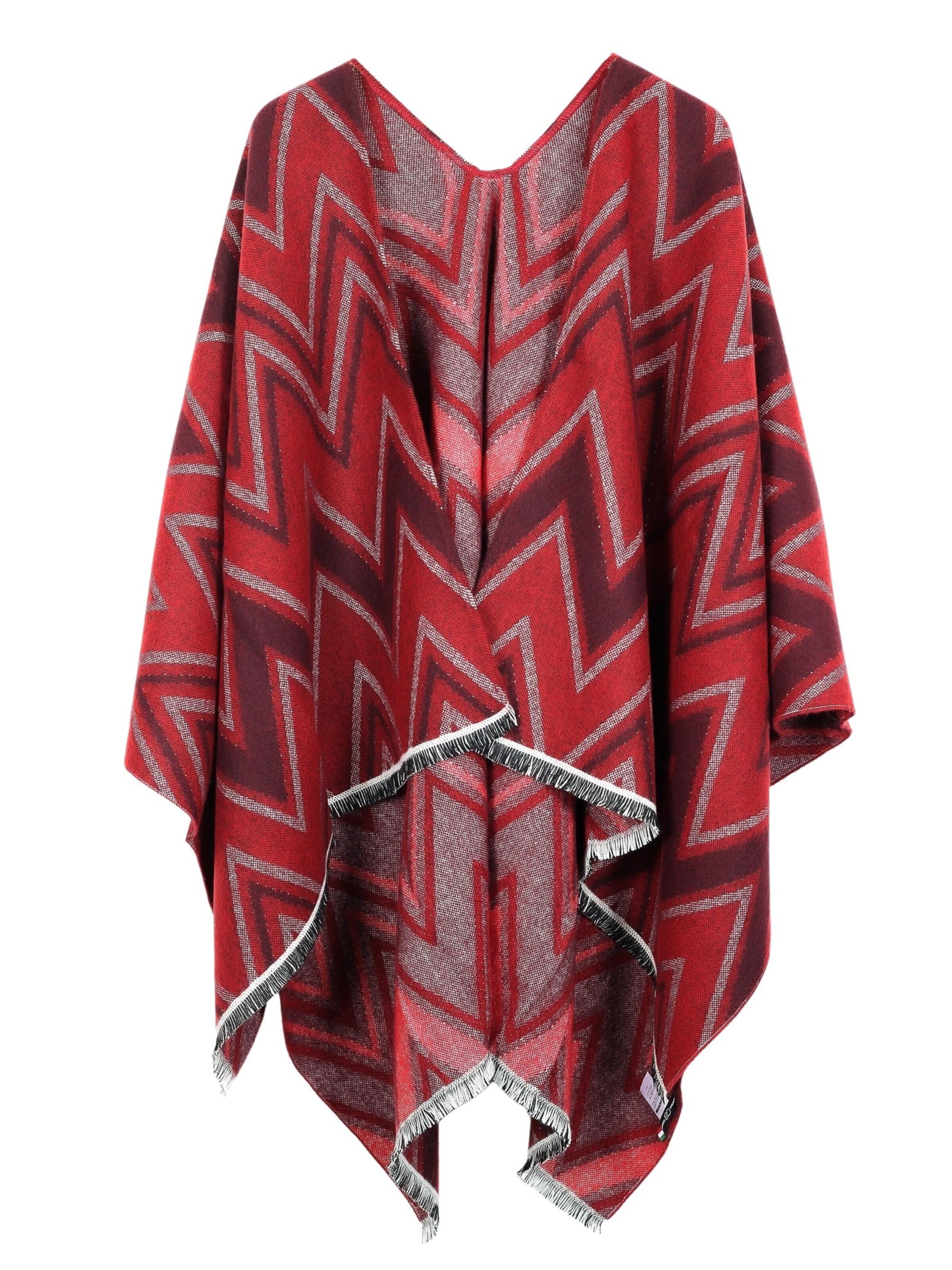 COLLEZIONE ALESSANDRO Cape 'Marcia'‌ in Rot: Vorderseite