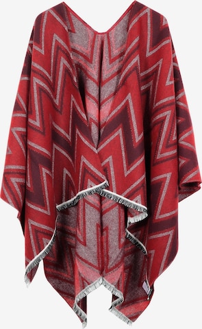 COLLEZIONE ALESSANDRO Cape 'Marcia' in Red: front