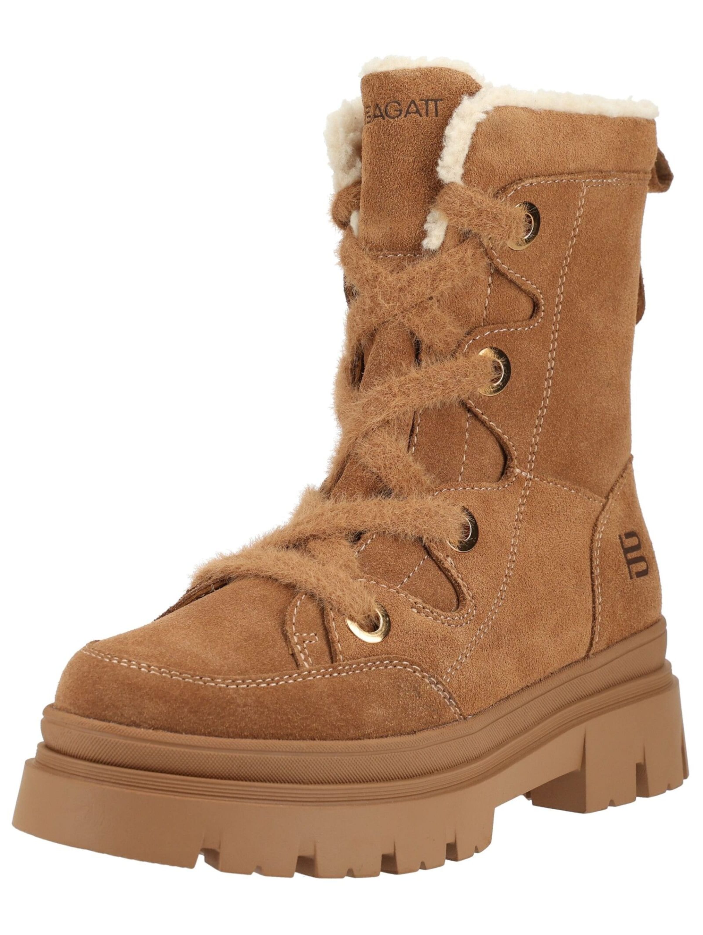 TT. BAGATT Lace-Up Ankle Boots in Brown: front