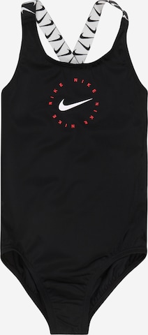 Nike SwimSportski kupaći - crna boja: prednji dio