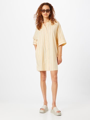 Monki Shirt Dress in Beige